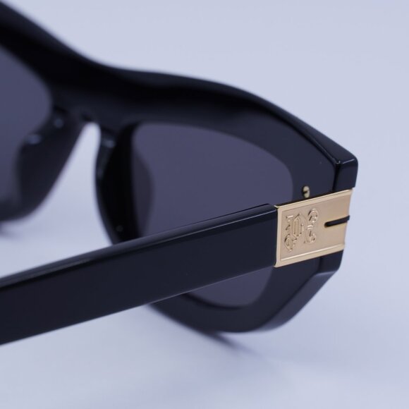 Palm Angels PERI10E CLAIRE 1007 Sunglasses Black Cat Eye Frame, Dark Grey Lenses - Picture 8 of 9